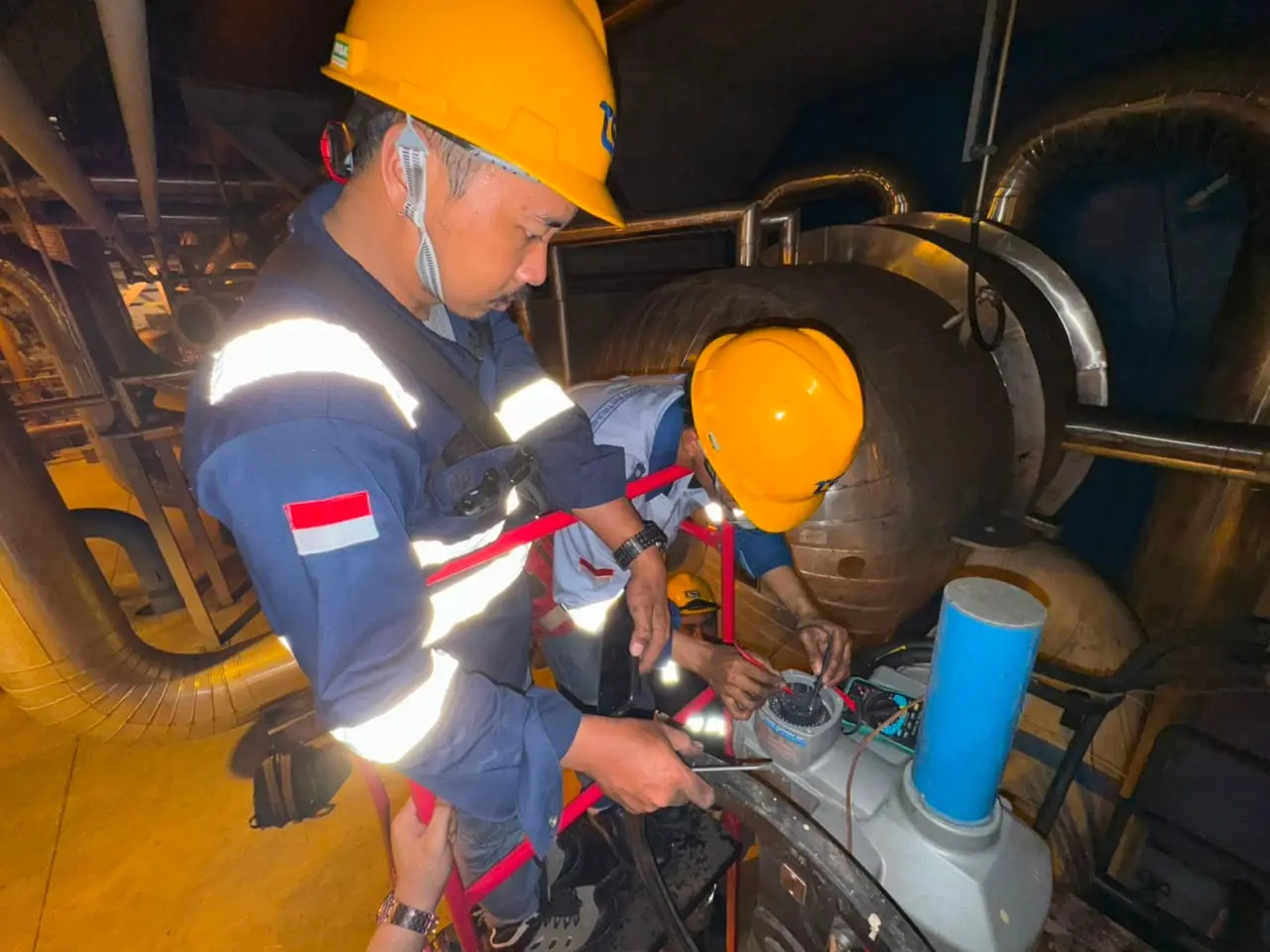 Teknisi TSI installation & commissioning aktuator auma di PT Bhimasena Indonesia, Batang