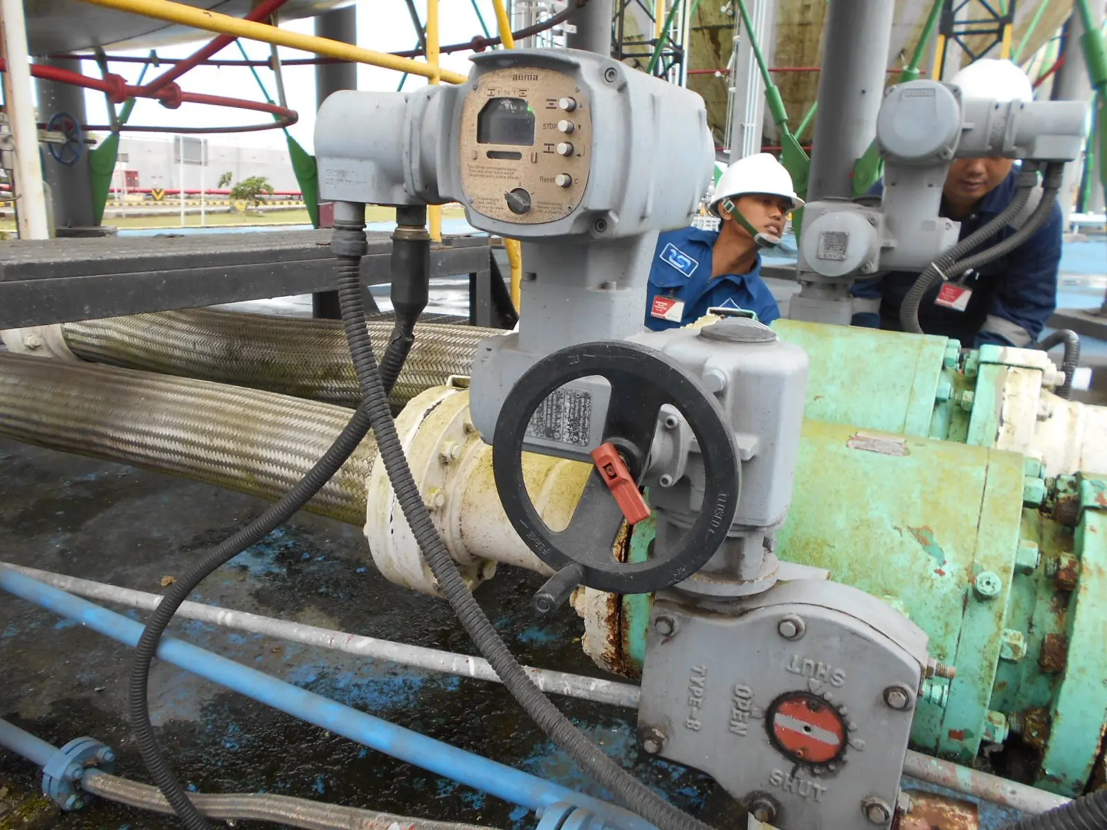Teknisi TSI installation & commissioning mov auma di PT Pertamina LPG Perak, Surabaya