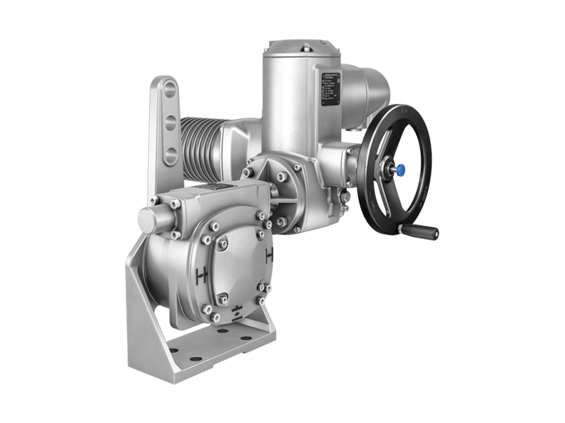 AUMA Part-Turn Gearbox with Base and Lever