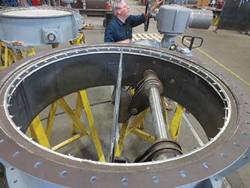 Offset disk damper BACHMANN, tampak dalam