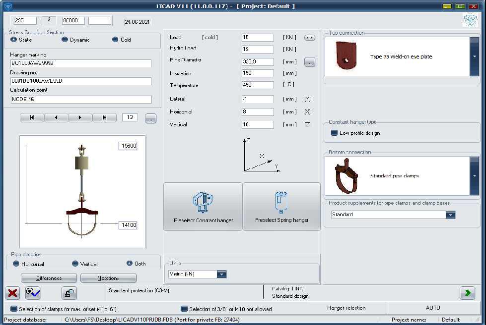 Input data support di LICAD