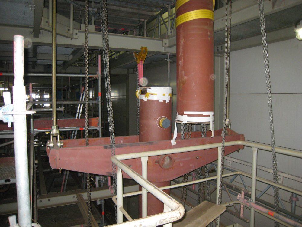 LISEGA riser clamp type 48 terpasang