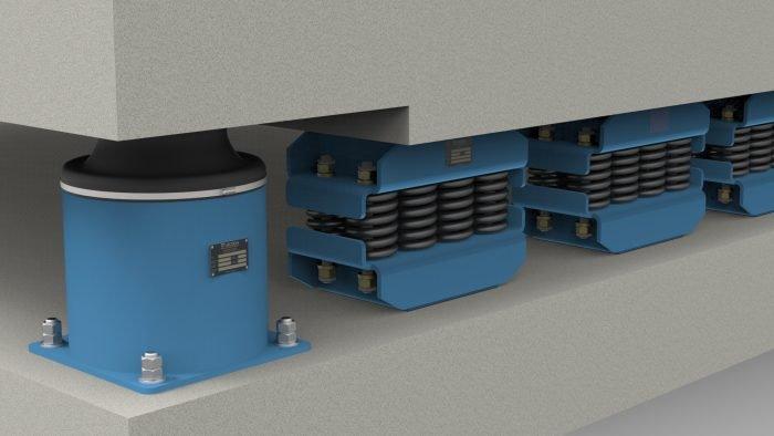 Isolasi getaran coal mill dengan spring elements VICODA