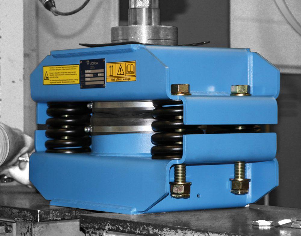 VICODA spring damper elements di bawah gas engine