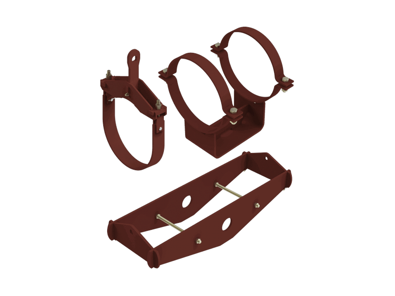 LISEGA Pipe Clamps, Clamp Bases, Pipe Connections