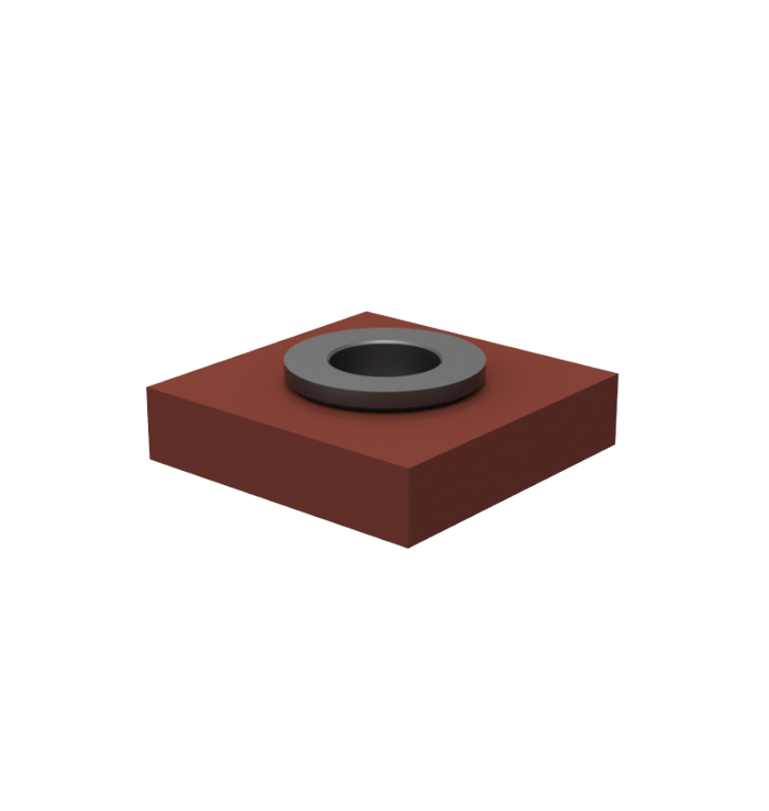 LISEGA weld-on plate dengan spherical washer type 74